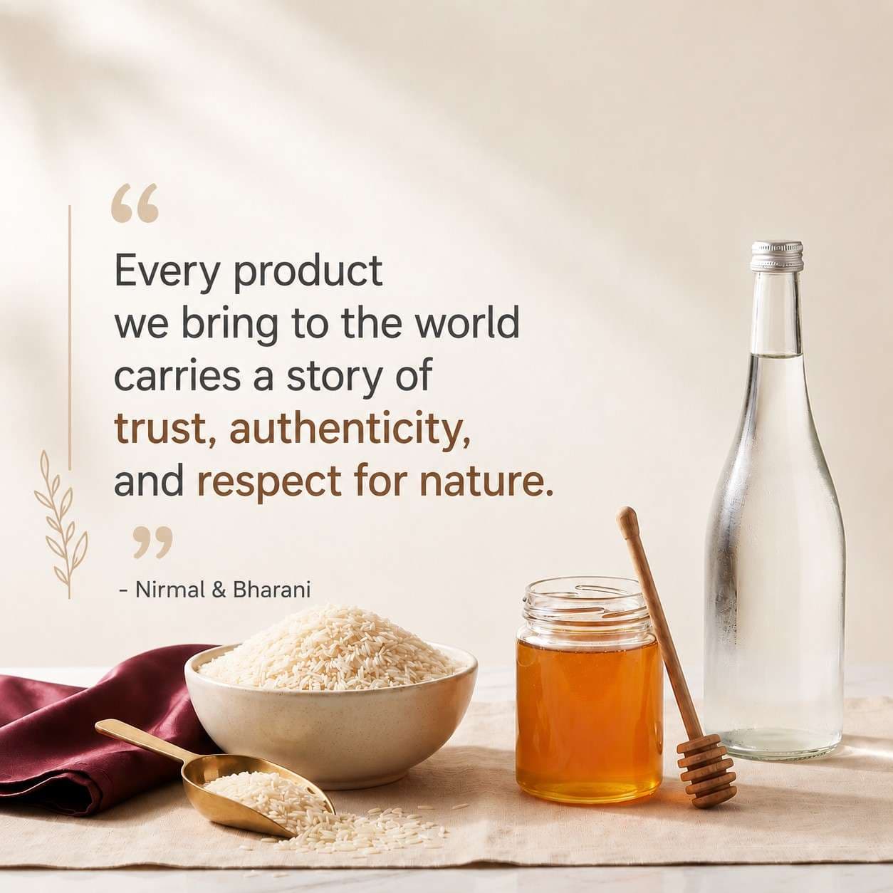 Aahar nirmal & bharani Quote